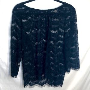 Black Lace Blouse
